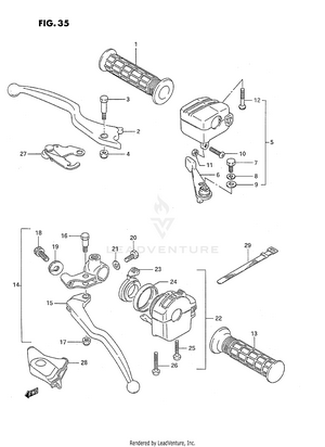 Handle Switch (model J/k/l) Schematic