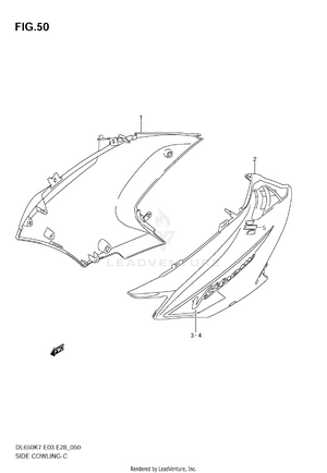 Side Cowling (model K7) Schematic