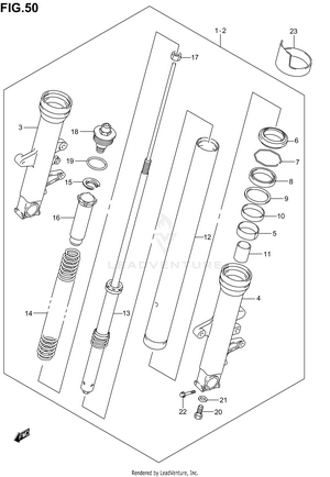 Front Damper (model K3/k4) Schematic