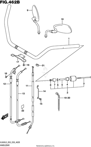 Handlebar (vl800l5 E33) Schematic