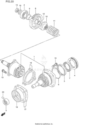 Secondary Drive Gear Schematic