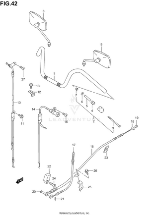 Handlebar (model K1/k2/k3/k4) Schematic