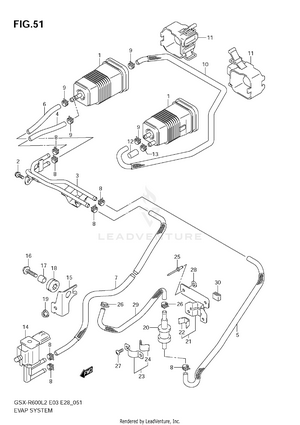 Evap System (gsx-r600l2 E33) Schematic