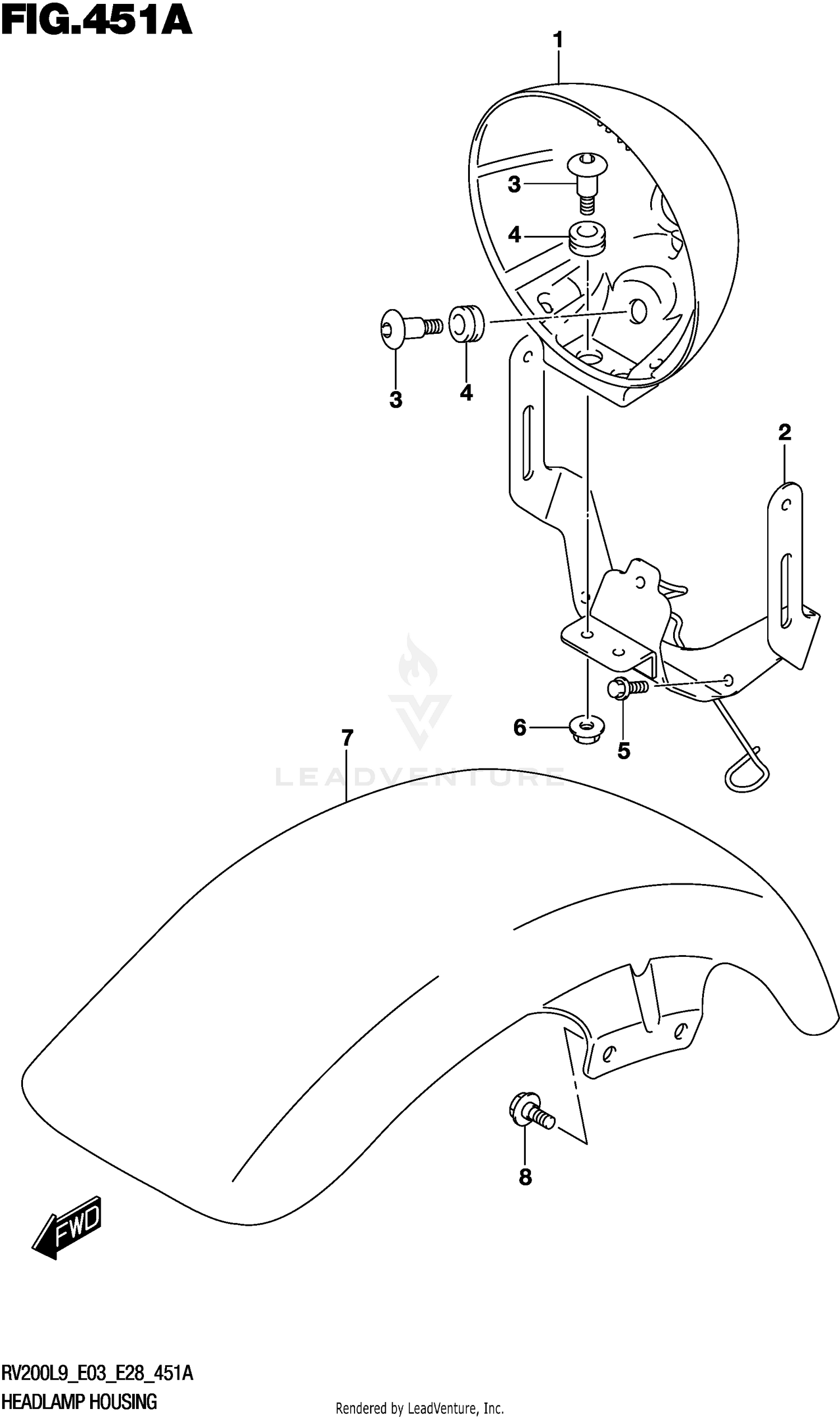 HEADLAMP HOUSING