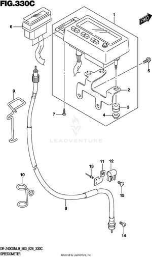 Speedometer (dr-z400sml9 E33) Schematic