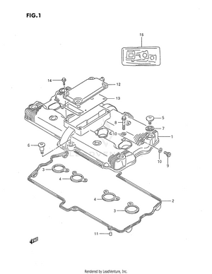 Cylinder Head Cover Schematic