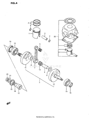 Crankshaft (g/h) Schematic