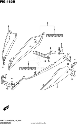 Under Cowling (gsx-s1000za) Schematic