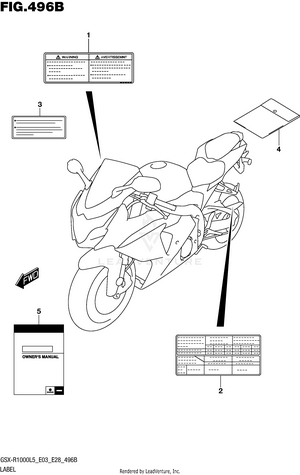 Label (gsx-r1000l5 E28) Schematic