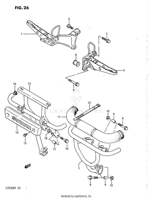 Footrest (model H/j) Schematic