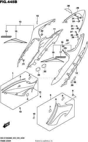 Frame Cover (gsx-s1000za) Schematic