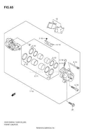 Front Caliper Schematic