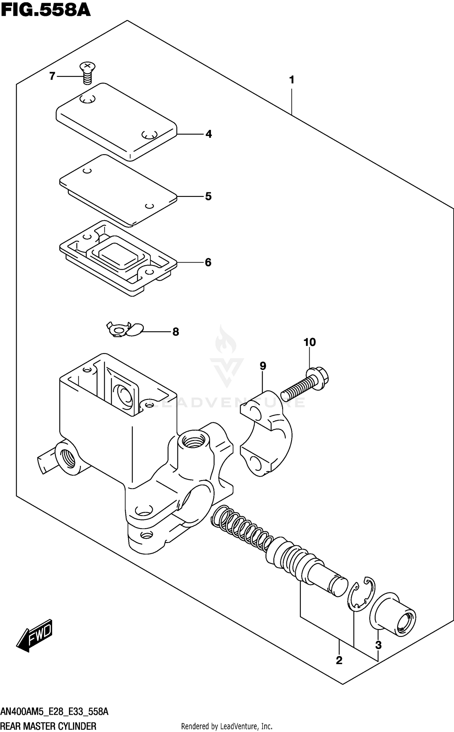 REAR MASTER CYLINDER