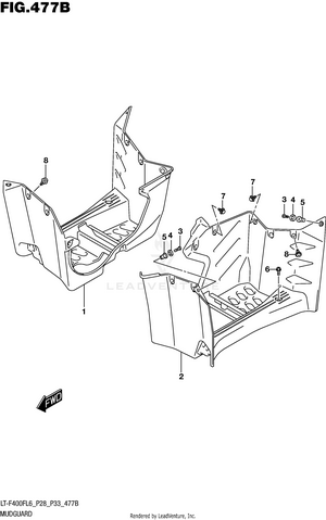 Mudguard (lt-f400fl6 P33) Schematic