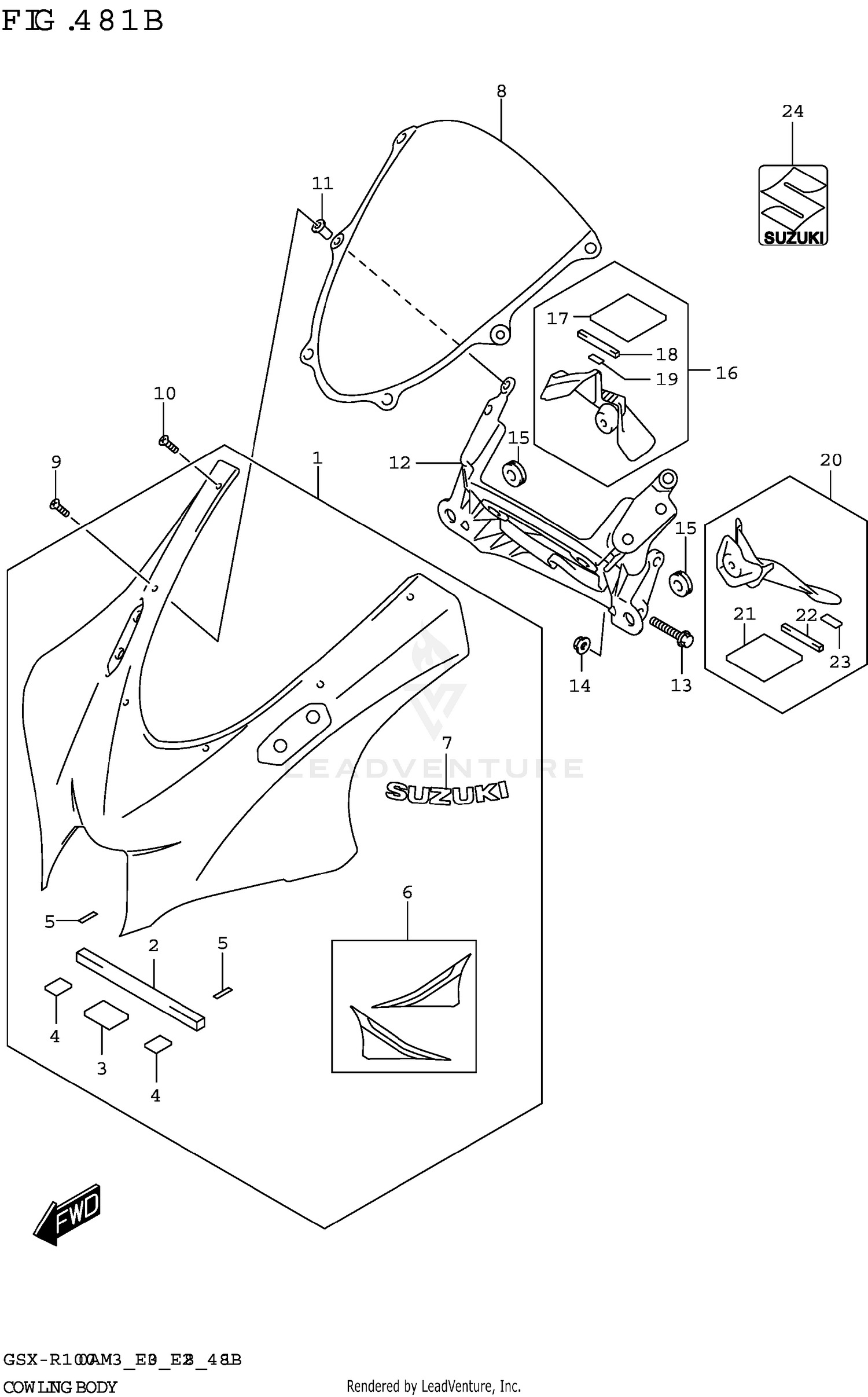 COWLING BODY (GSX-R1000RA)