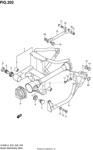 Rear Swinging Arm Schematic