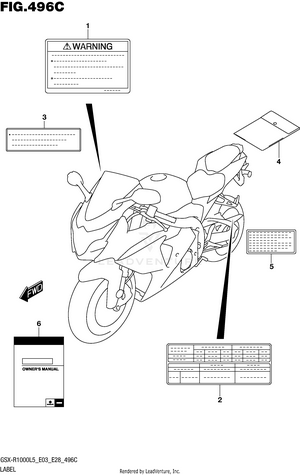 Label (gsx-r1000l5 E33) Schematic