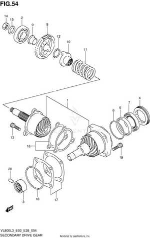 Secondary Drive Gear Schematic