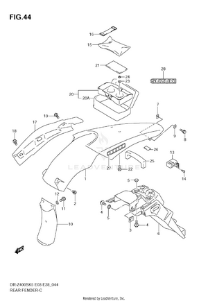 Rear Fender Schematic