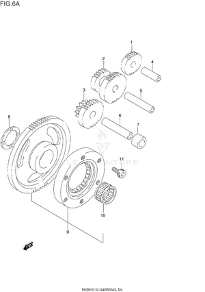 Starter Clutch (model P/r/s) Schematic