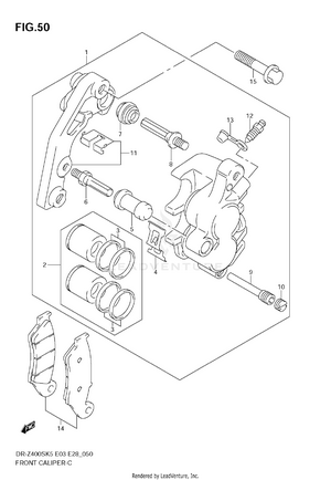 Front Caliper Schematic