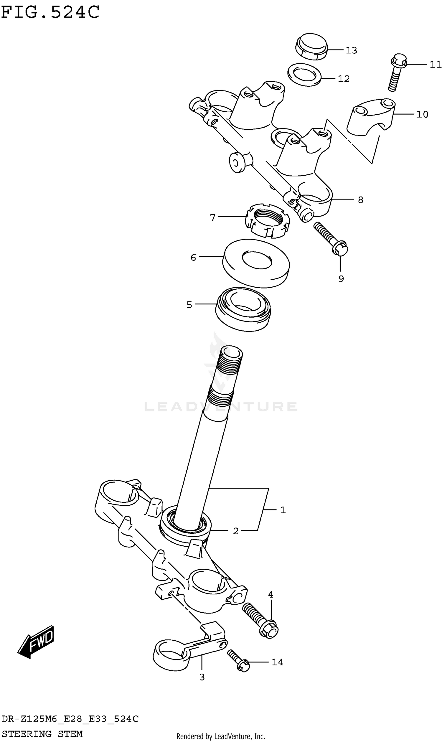 STEERING STEM (DR-Z125L E33)