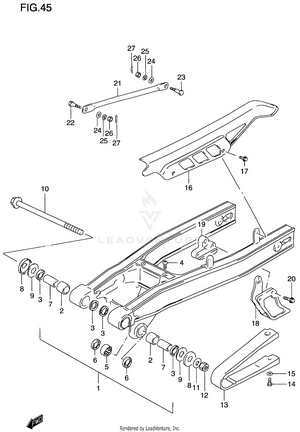 Rear Swinging Arm Schematic