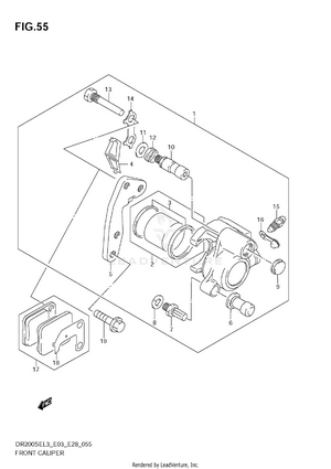Front Caliper Schematic