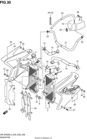 Radiator (dr-z400sl3 E28) Schematic