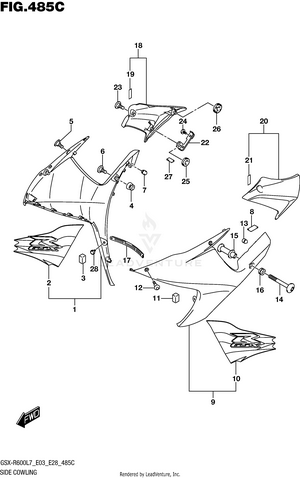 Side Cowling (kgk) Schematic