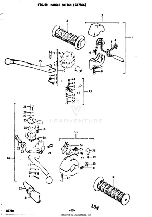 Handle Switch (gt750k) Schematic