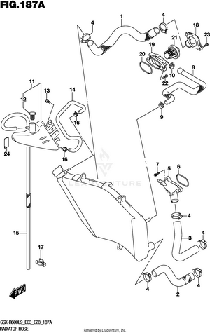 Radiator Hose Schematic