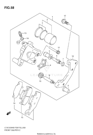 Front Caliper Schematic