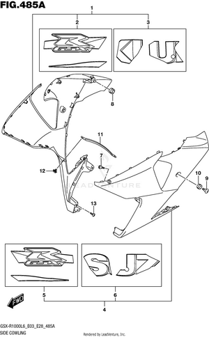 Side Cowling (ysf) Schematic
