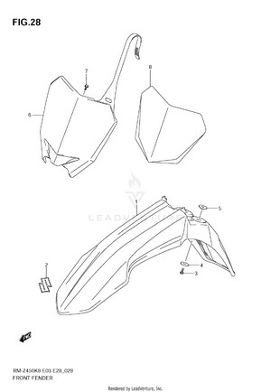 Front Fender Schematic