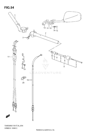 Handlebar (sv650s/sa) Schematic