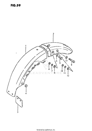 Rear Fender Schematic