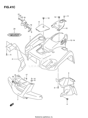 Front Fender (model K7) Schematic