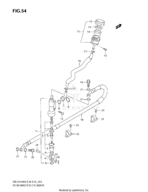Rear Master Cylinder Schematic