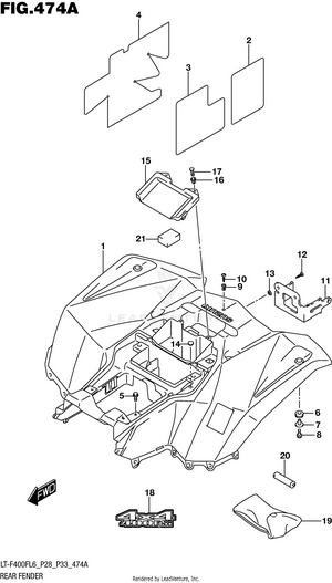Rear Fender Schematic