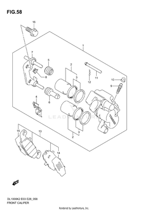 Front Caliper Schematic