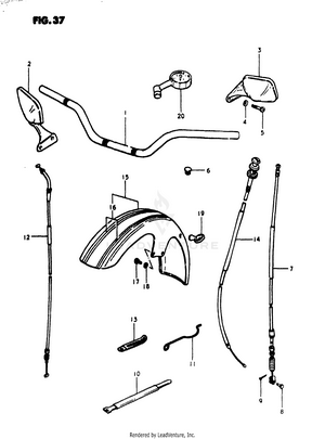 Handlebar - Front Fender Schematic