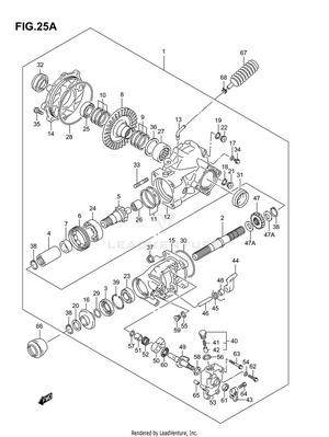Final Bevel Gear (rear)('04/9%) Schematic