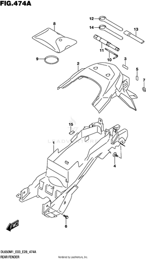 Rear Fender Schematic