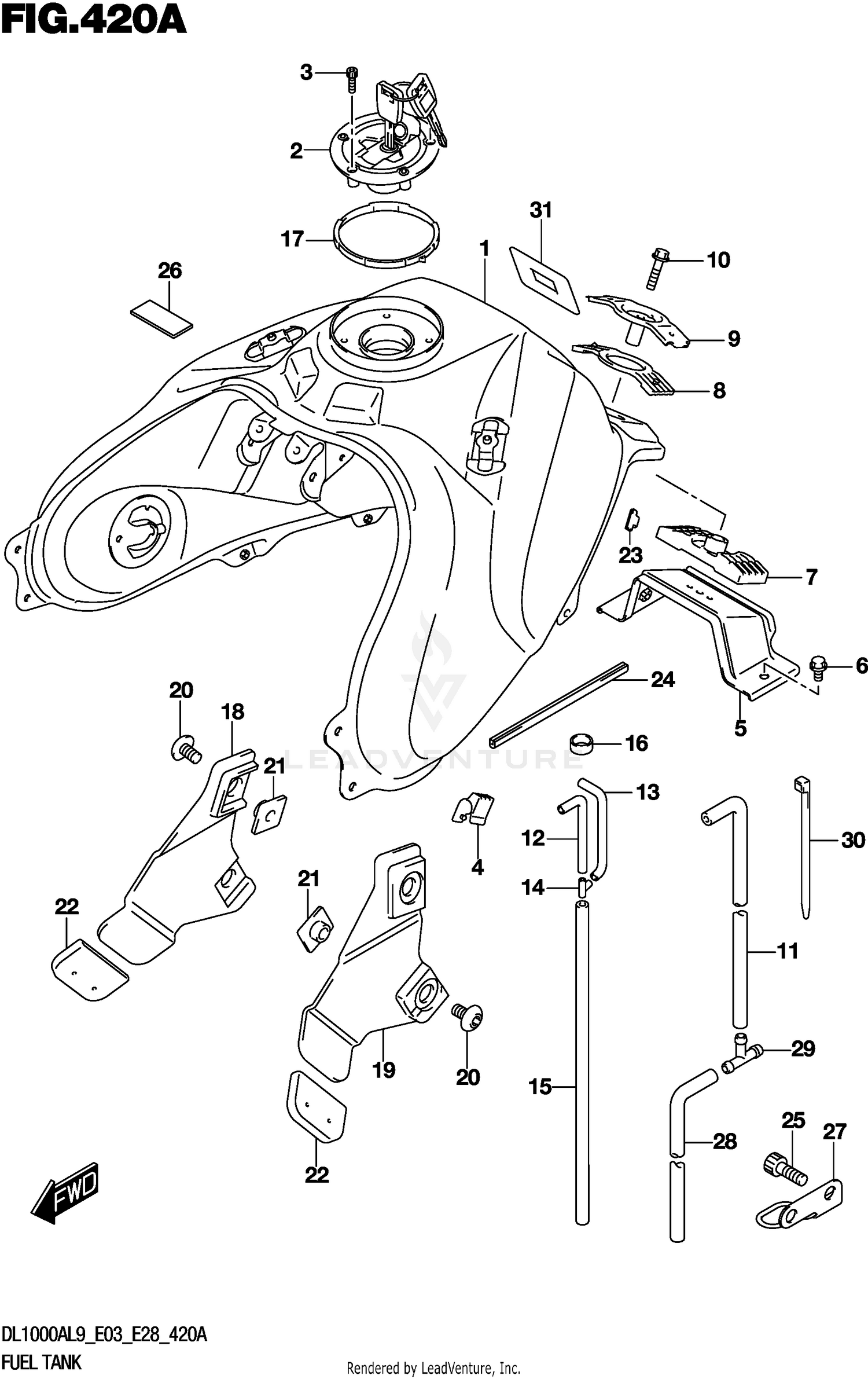 FUEL TANK (DL1000XAL9 E03)
