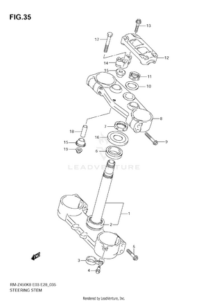 Steering Stem Schematic