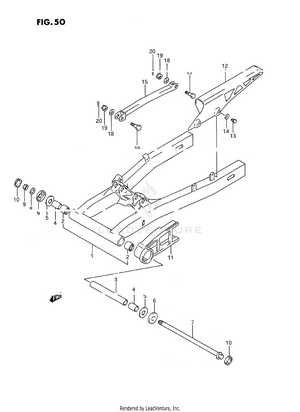 Rear Swinging Arm Schematic