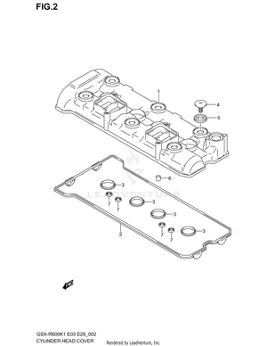 Cylinder Head Cover Schematic