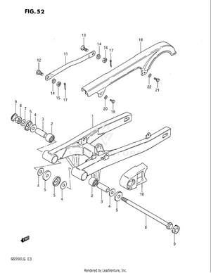 Rear Swinging Arm Schematic