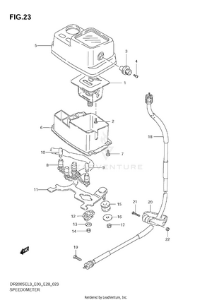 Speedometer (dr200sel3 E03) Schematic